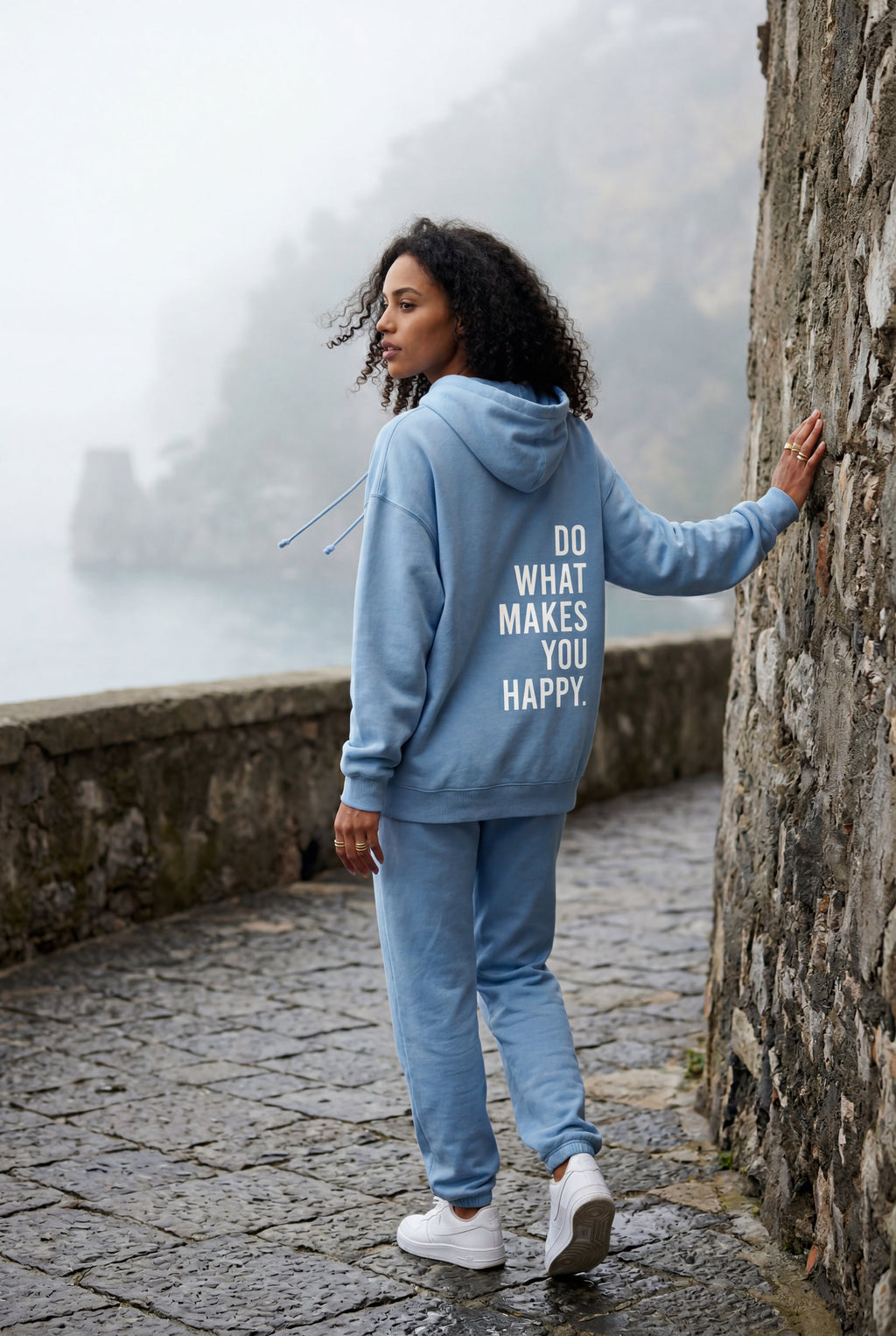 Lia | Motivational Back Print Oversized Graphic Hoodie