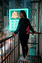 Lia | Motivational Back Print Oversized Graphic Hoodie