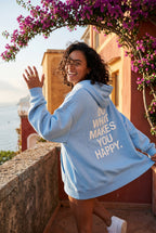 Lia | Motivational Back Print Oversized Graphic Hoodie