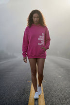 Lia | Motivational Back Print Oversized Graphic Hoodie