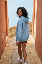 Lia | Motivational Back Print Oversized Graphic Hoodie