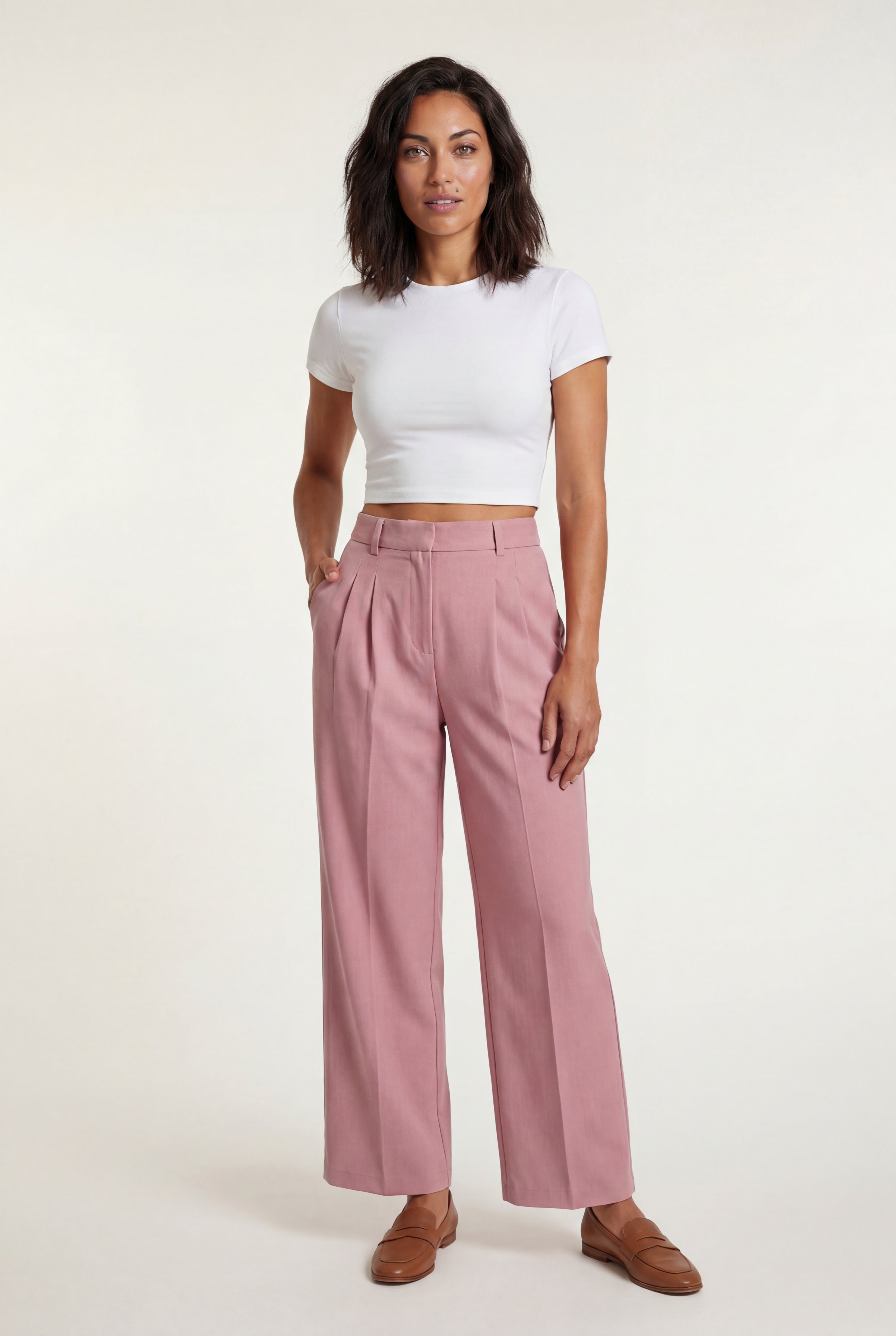 Lia | Wide Leg Office Trousers