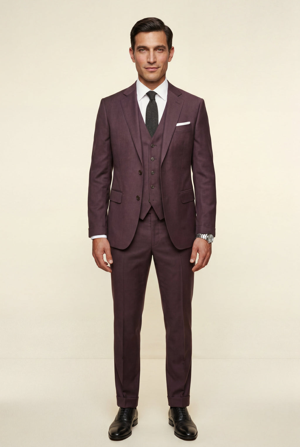 Liam | Notch Lapel Tailored Three-piece Suit