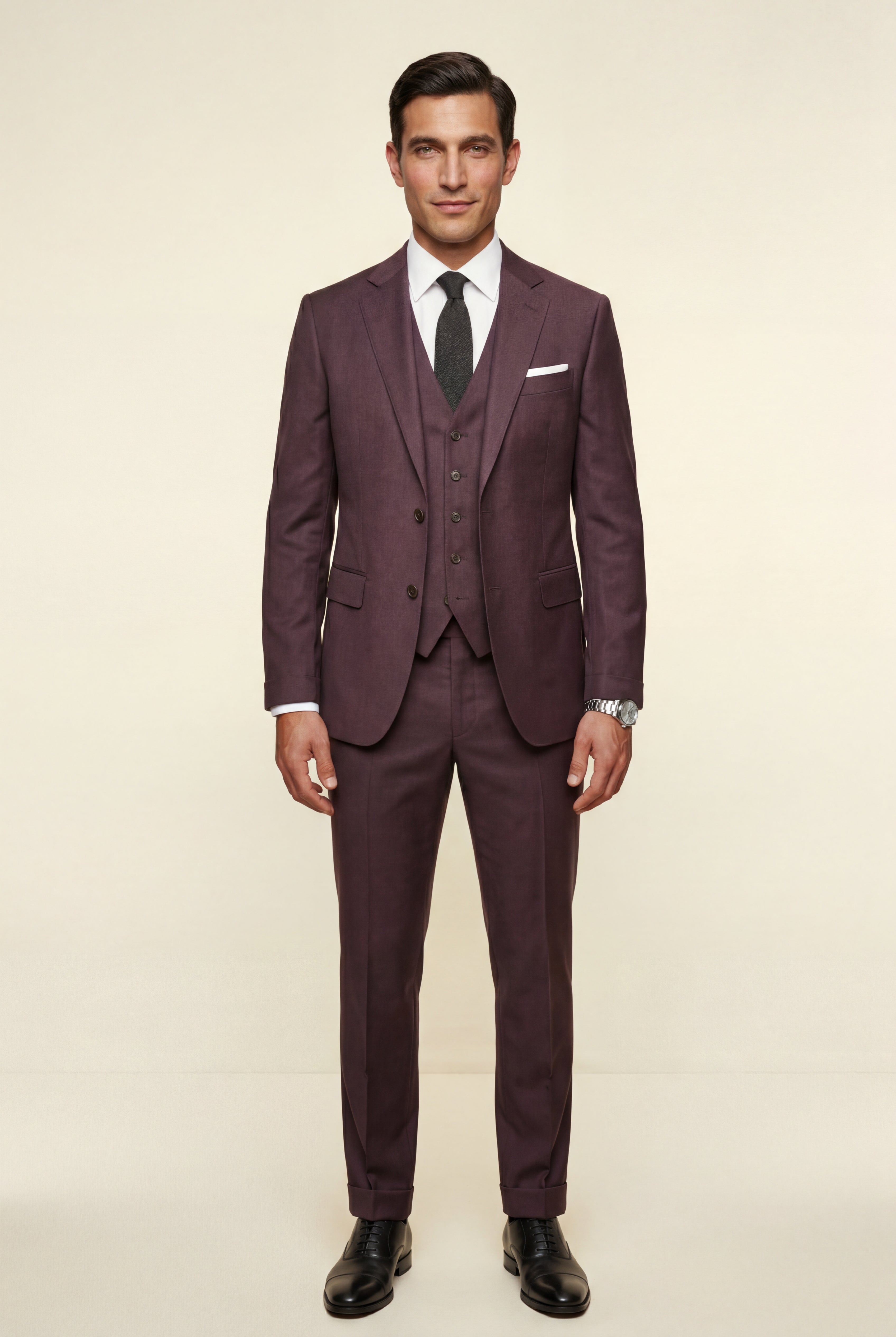 Liam | Notch Lapel Tailored Three-piece Suit