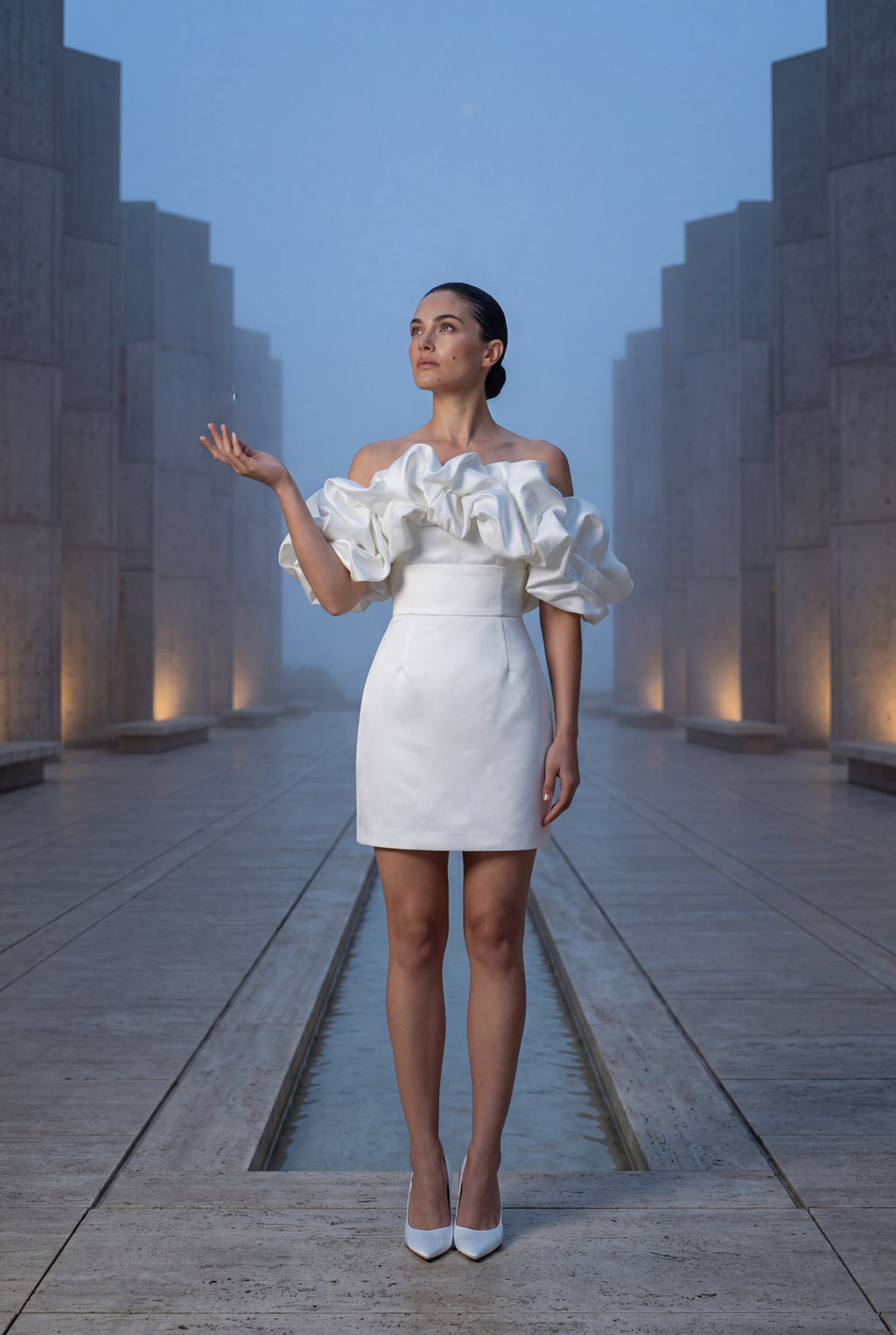 Elcevi | Off-shoulder Ruffle Mini Dress For Women