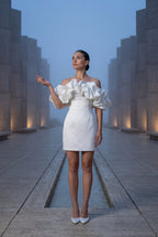 Elcevi | Off-shoulder Ruffle Mini Dress For Women