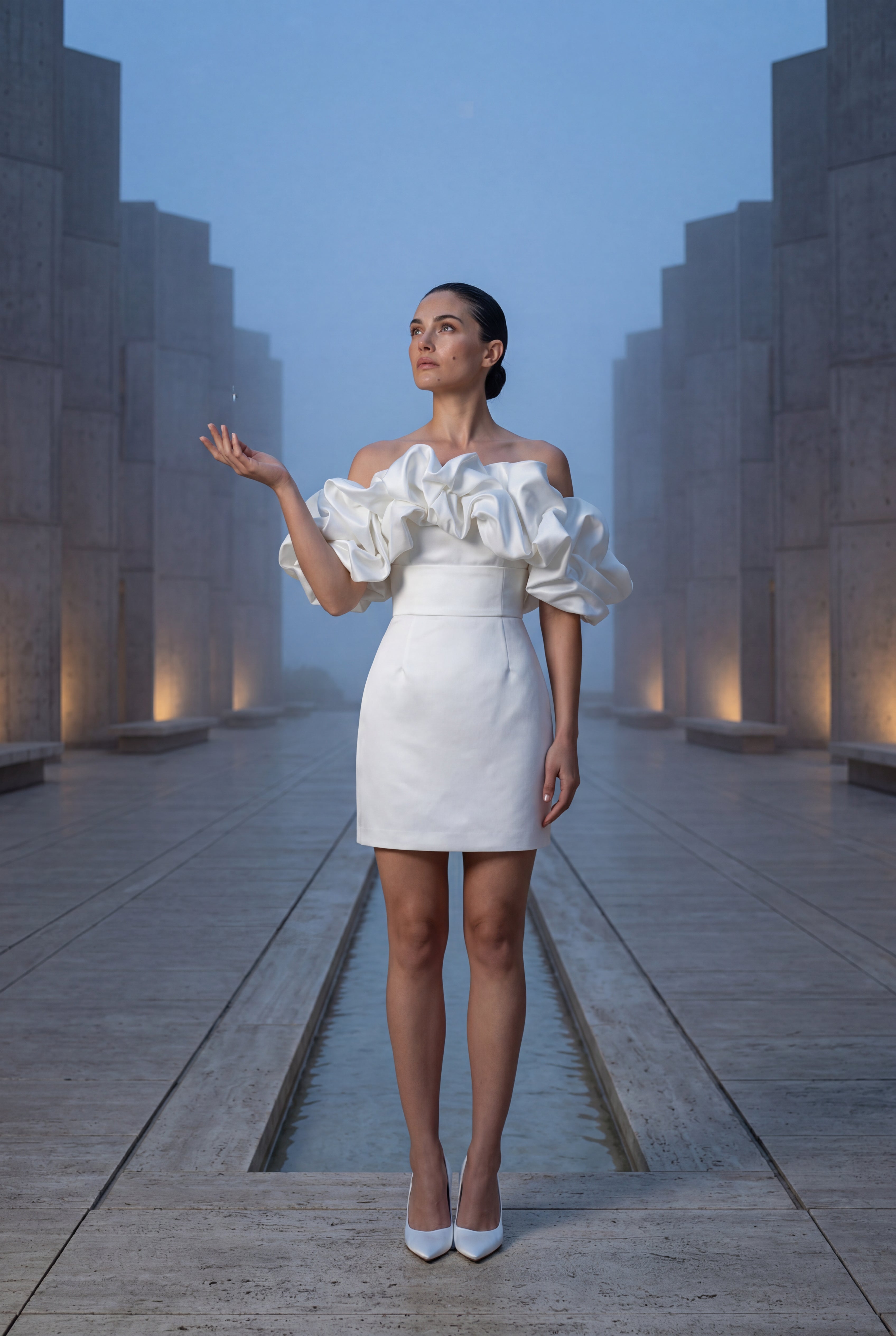Elcevi | Off-shoulder Ruffle Mini Dress For Women