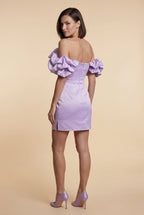 Elcevi | Off-shoulder Ruffle Mini Dress For Women