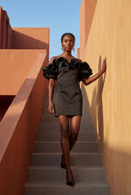 Elcevi | Off-shoulder Ruffle Mini Dress For Women