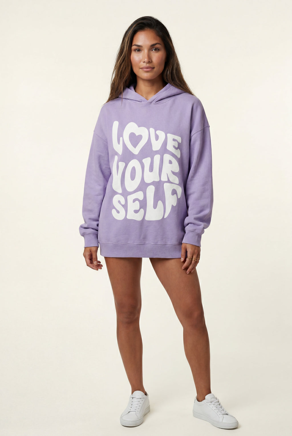 Lia | Women's Bold Back Print Loose Fit Hoodie