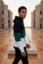 Liam | Color Block Pullover Hoodie with Kangaroo Pocket