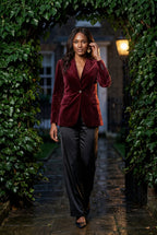 Lia | Gold Button Tailored Single-breasted Blazer
