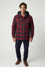Liam | Large Check Pattern Hooded Flannel Jacket