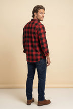 Kian | Large Check Plaid Long Sleeve Button Down Shirt