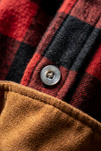 Kian | Large Check Plaid Long Sleeve Button Down Shirt
