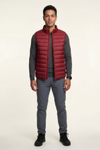 Lightweight High Collar Padded Vest with Slim Silhouette | Liam