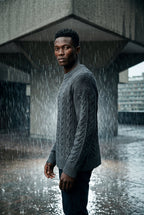 Men's Cable Crew Neck Classic Fit Sweater | James