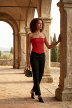 Lisa | Structured Strapless Boned Corset Top