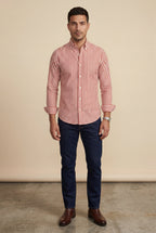 Liam | Tailored Vertical Stripe Button-down Dress Shirt