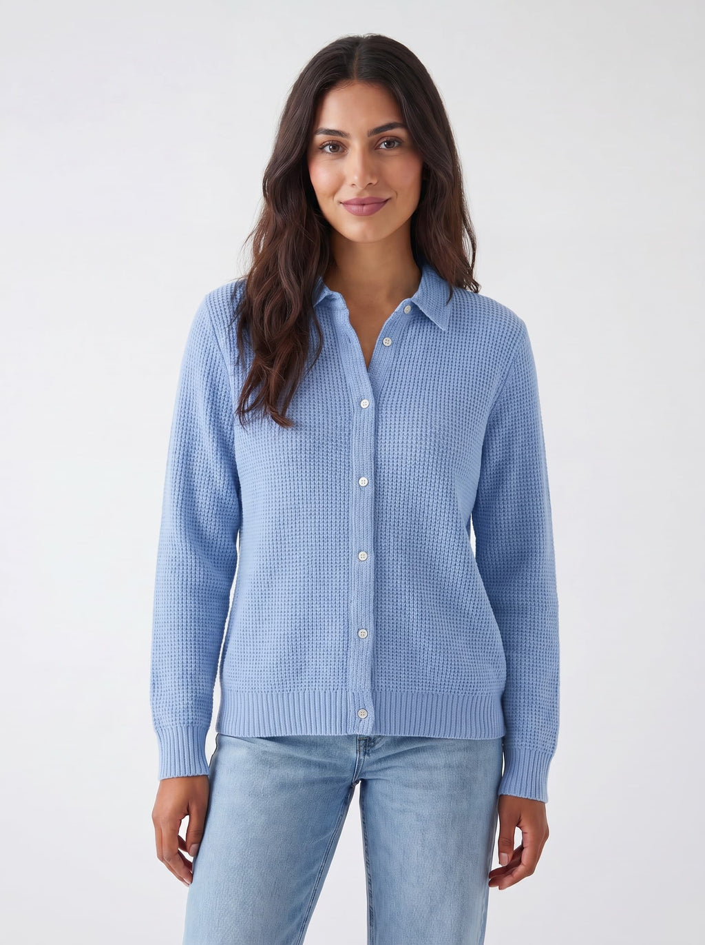 Classic Knitted Cardigan Sweater with Refined Collar Design | Timeless Elegance for Everyday Wear | Elcevi