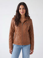 Kim | Weatherproof Women's Jacket with Hood Water-Repellent Lightweight