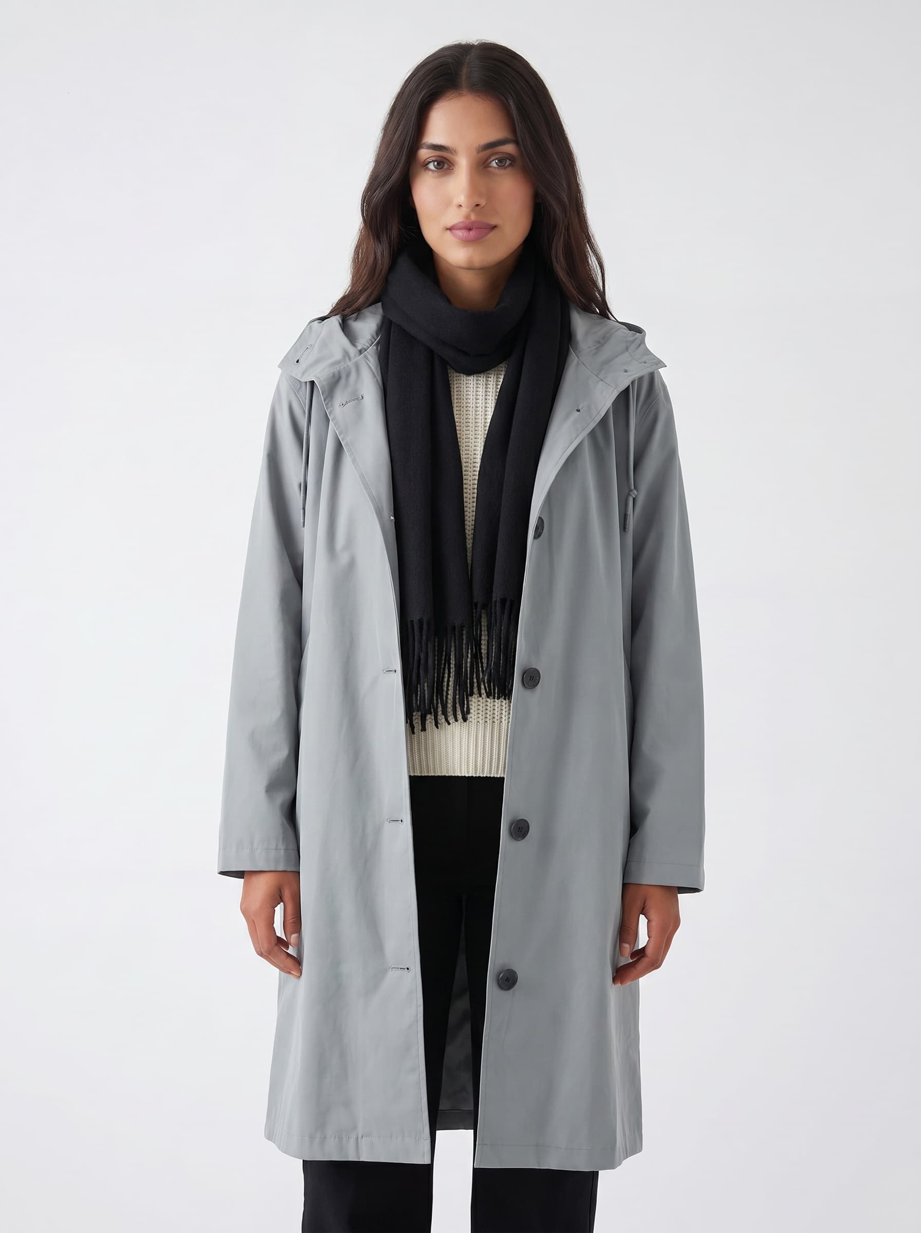 Lia - Women's Waterproof Rain Trench Coat with Hood – Elcevi