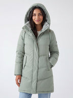 Carla | Women's Elegant Quilted Hooded Winter Coat