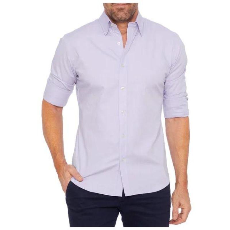 Ruben - Wrinkle-free men's shirt with a zipper