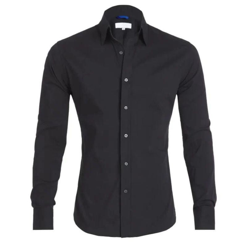 Ruben - Wrinkle-free men's shirt with a zipper