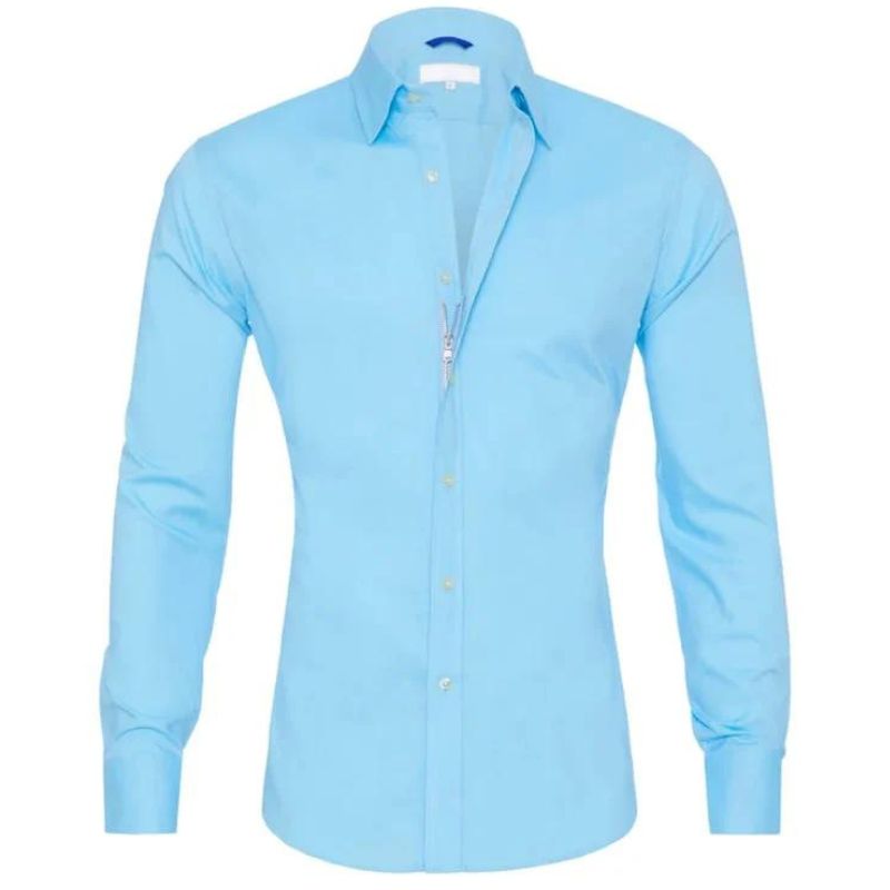 Ruben - Wrinkle-free men's shirt with a zipper