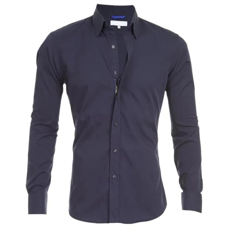 Ruben - Wrinkle-free men's shirt with a zipper