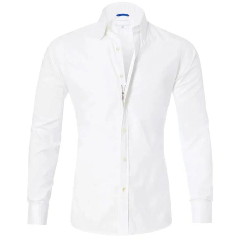 Ruben - Wrinkle-free men's shirt with a zipper