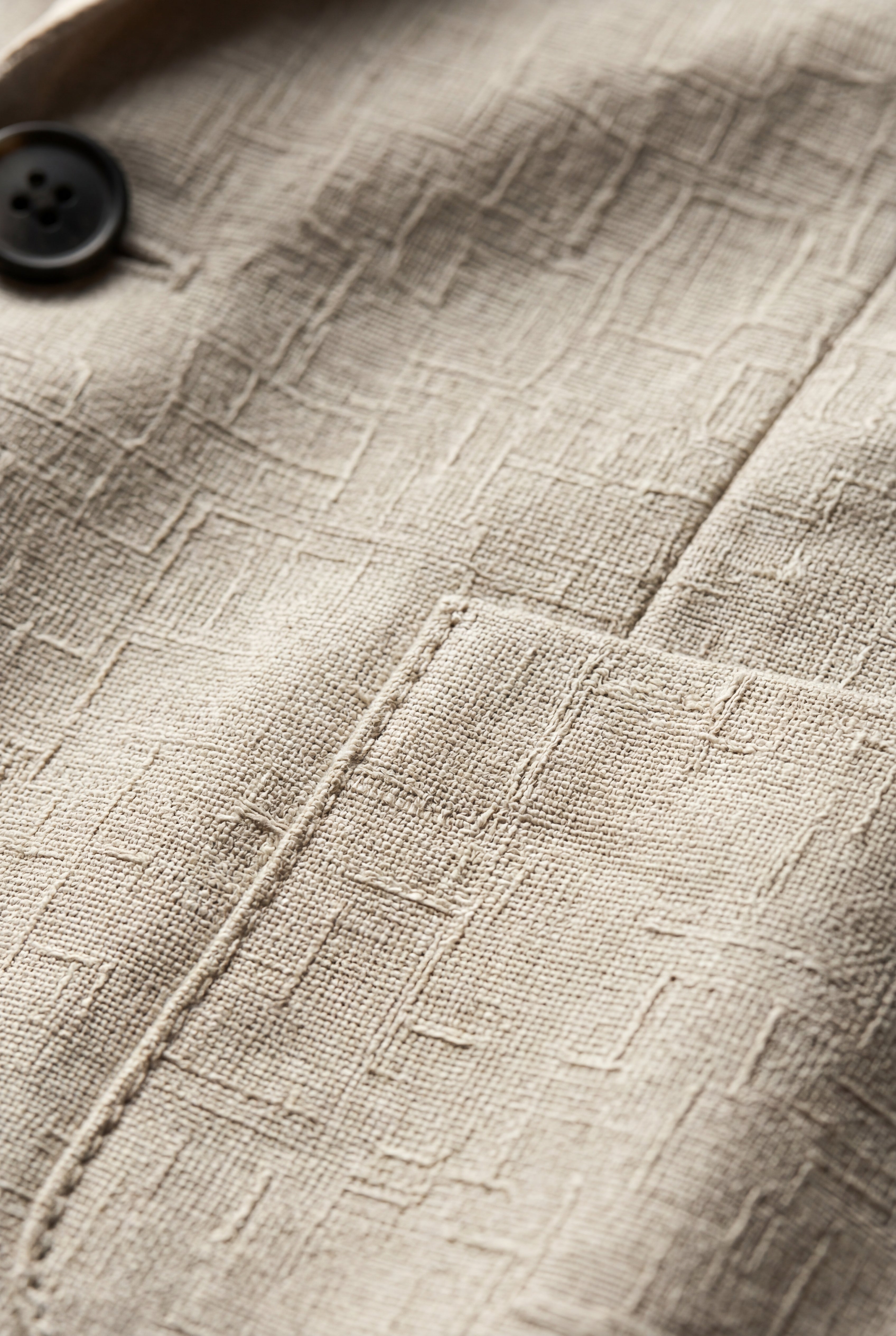Liam | Textured Sand Beige Single-breasted Suit Jacket