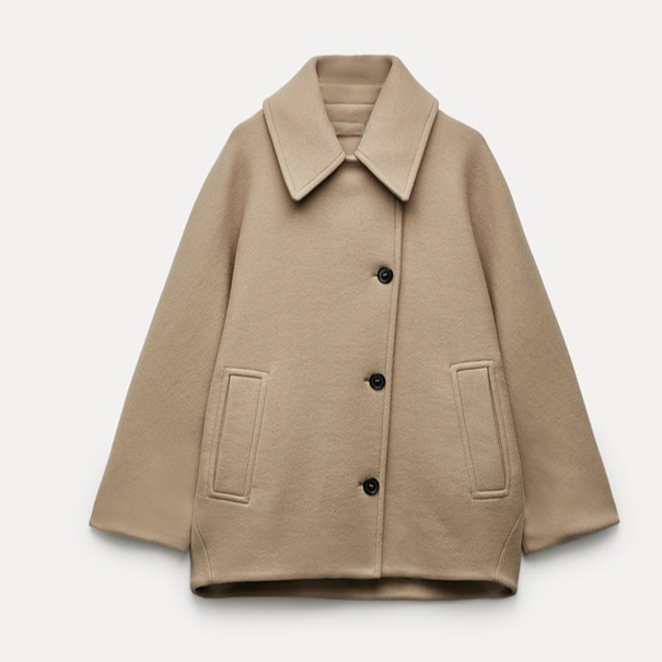 ISA | Women's Coat – Elegant & Comfortable Oversized Wool Coat for Winter