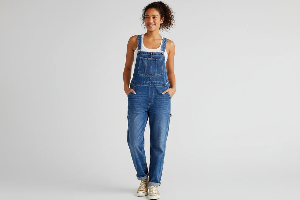 Esra | Edgy Denim Overall for Women