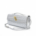 Lieke | Metallic Structured Clutch Shoulder Bag