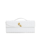 Lieke | Metallic Structured Clutch Shoulder Bag
