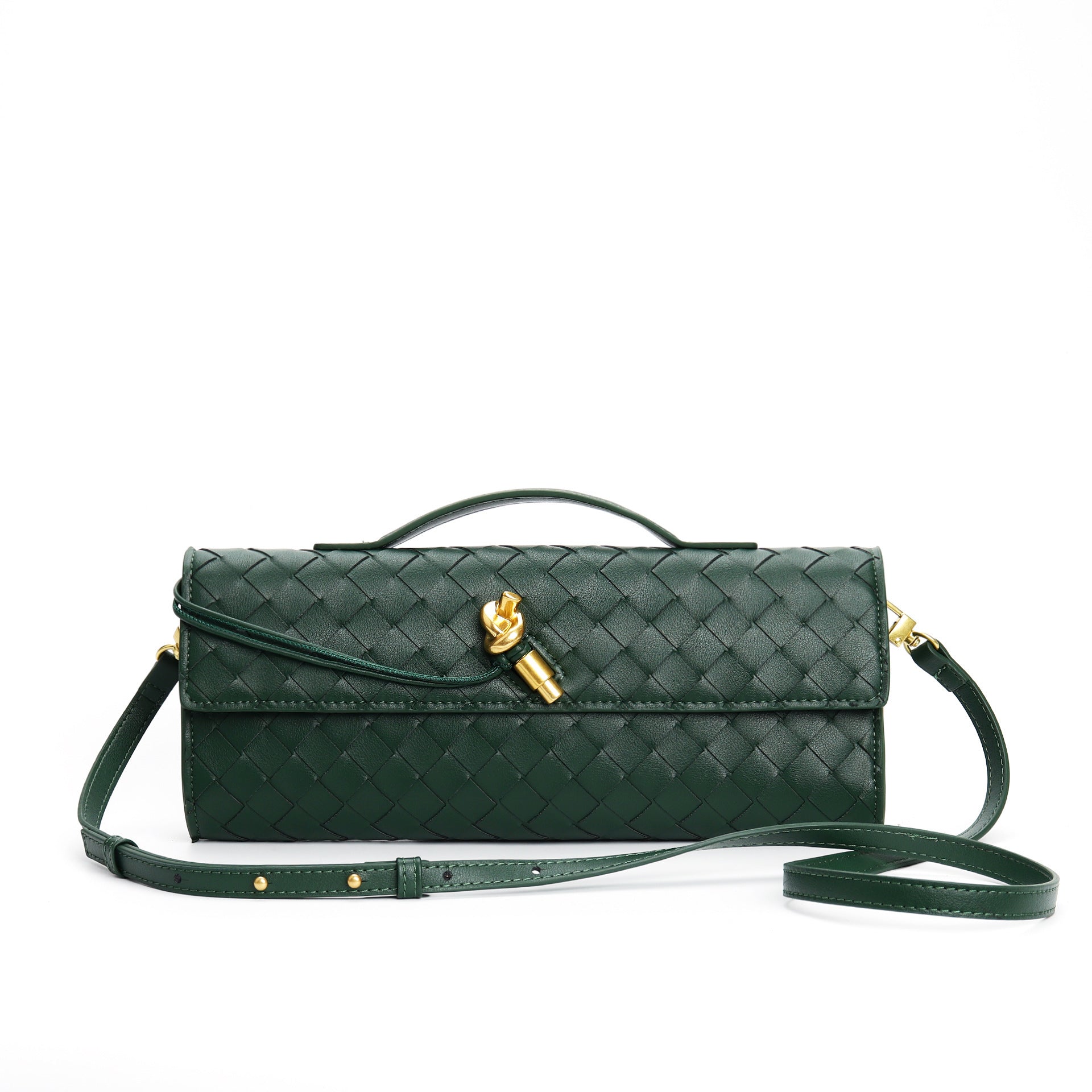 Lieke | Metallic Structured Clutch Shoulder Bag