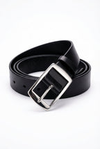 Kian | Rectangular Buckle Classic Dress Belt with Smooth Finish