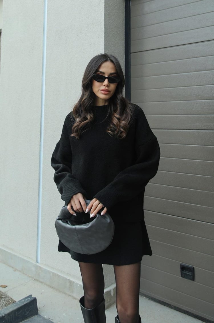 Larissa — Autumn-Knit Two-Piece Set
