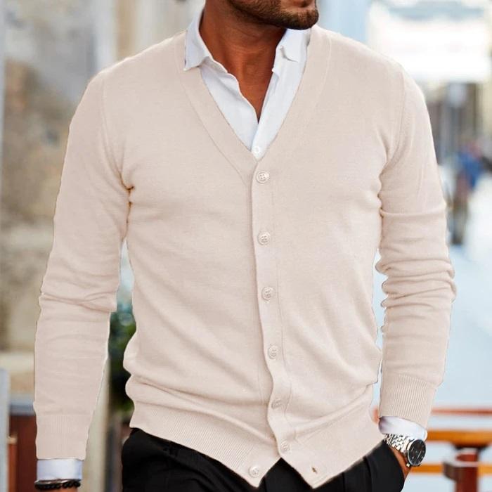Stefano — Men’s Button‑Up Cardigan