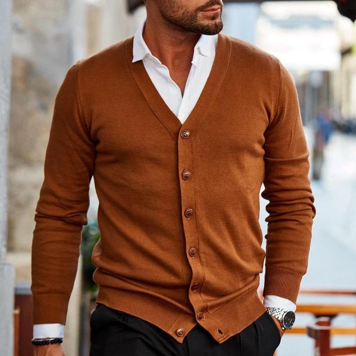 Stefano — Men’s Button‑Up Cardigan