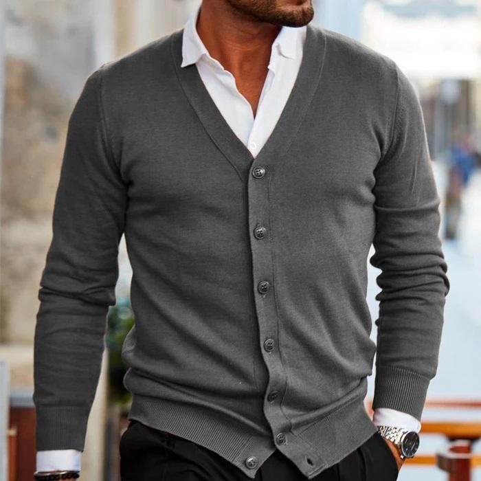 Stefano — Men’s Button‑Up Cardigan