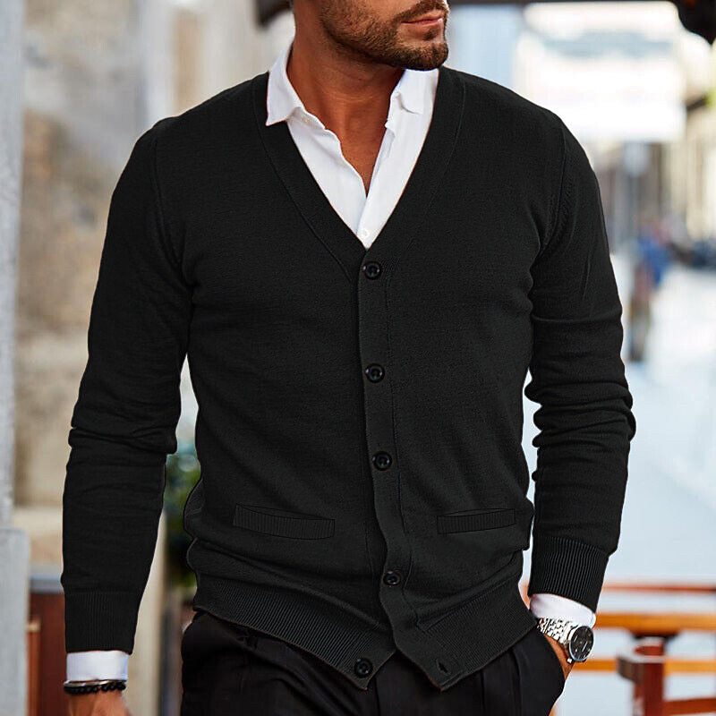 Stefano — Men’s Button‑Up Cardigan