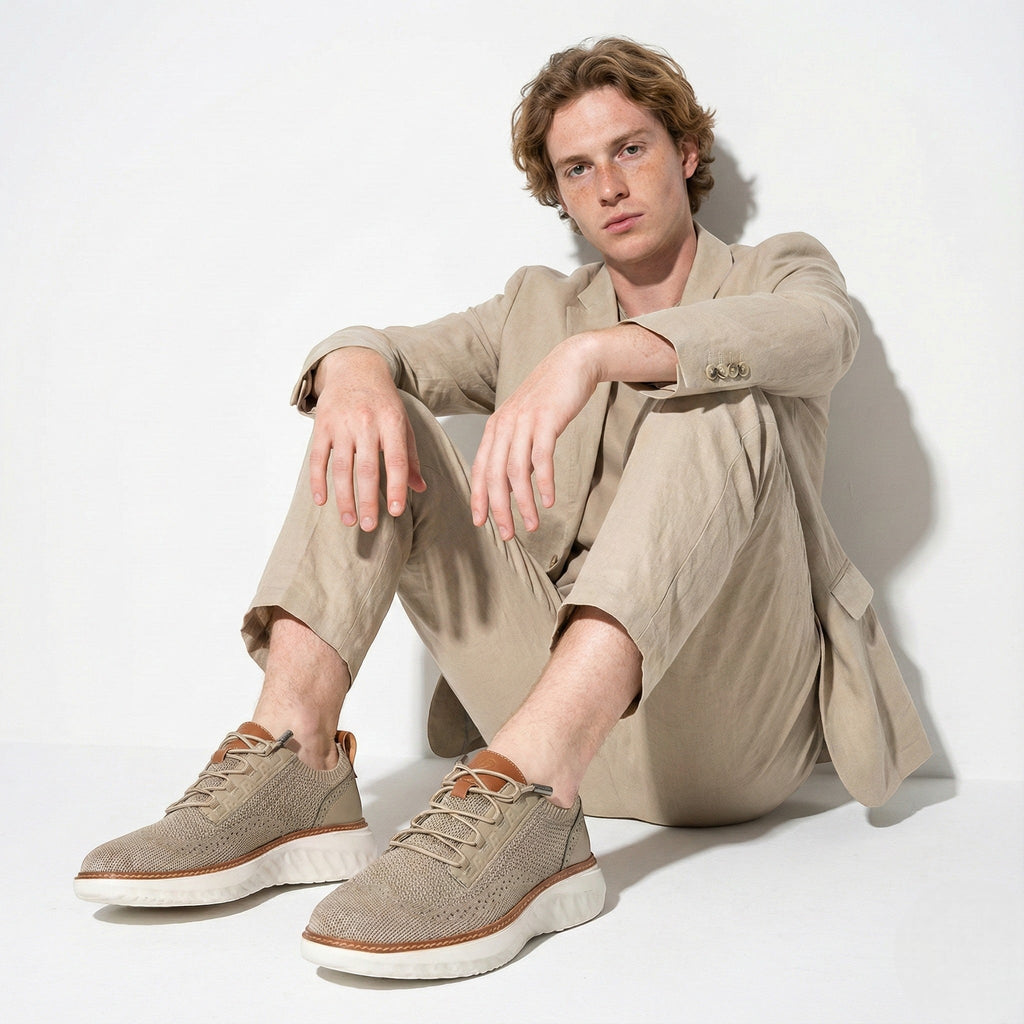 Liam | Chunky Cushioned Lace-up Casual Sneakers