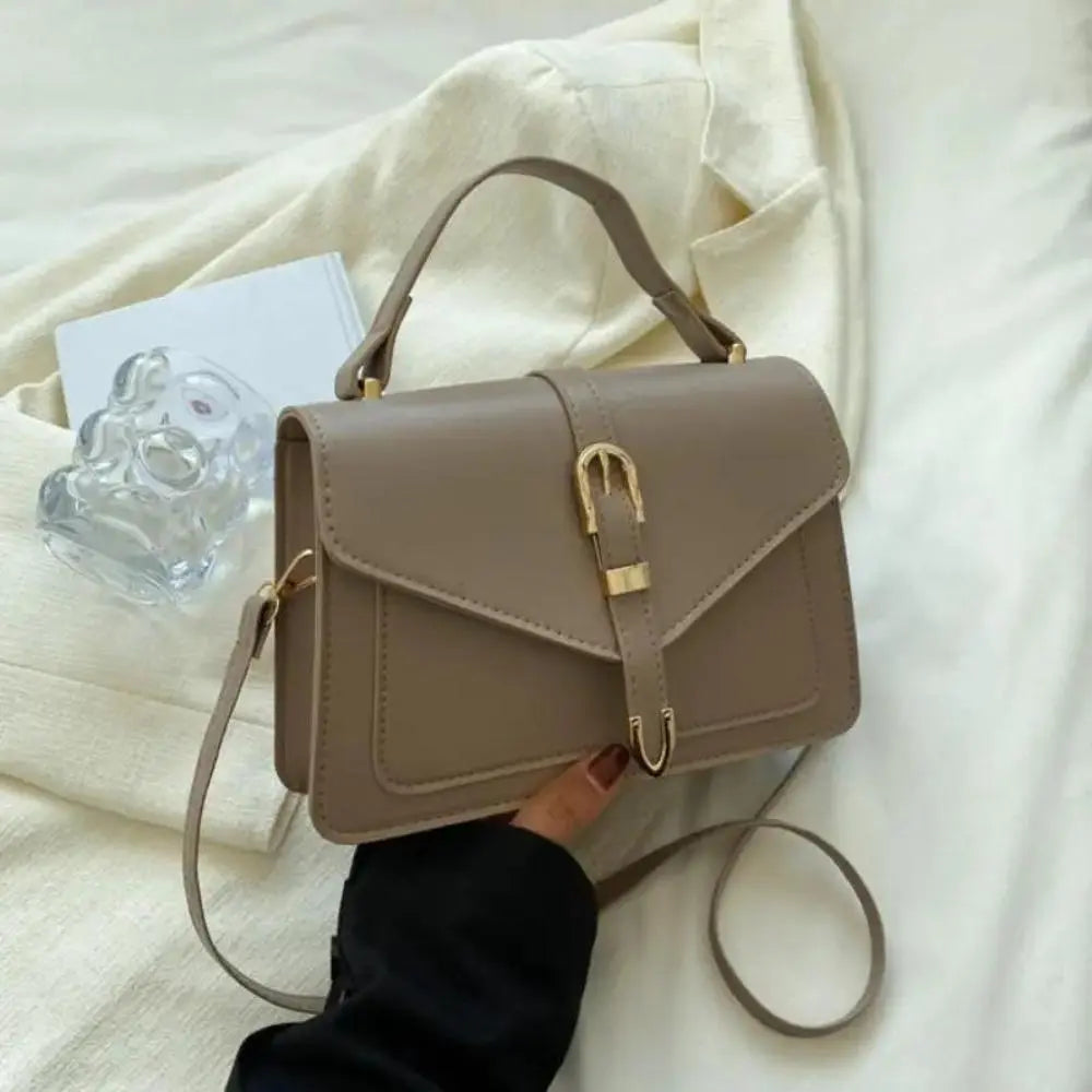 Lieke | Structured Mini Crossbody Bag with Buckle Detail