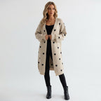 Elcevi | Heart Print Cardigan For Women
