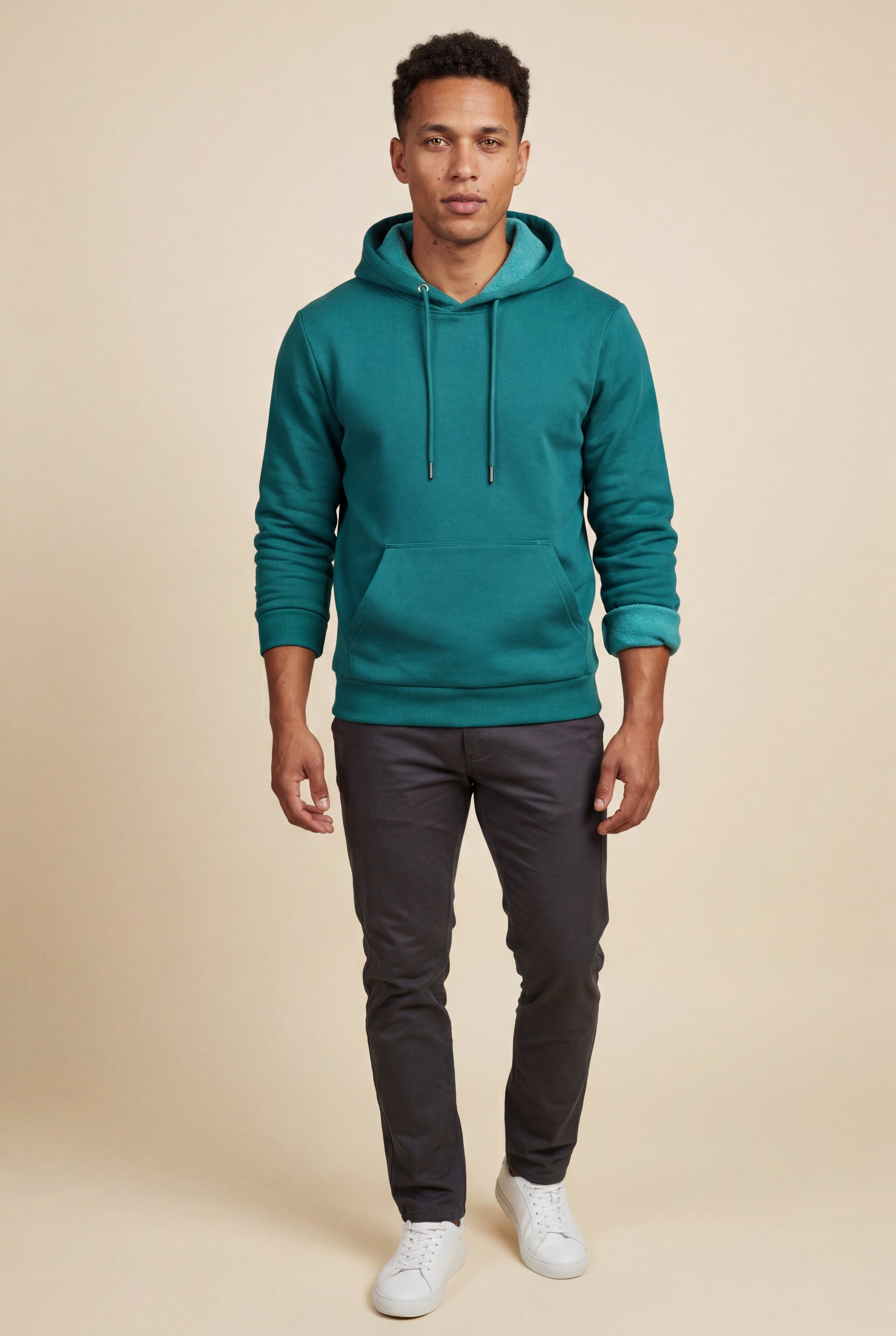 Liam | Lined Regular Fit Pullover Pocket Hoodie