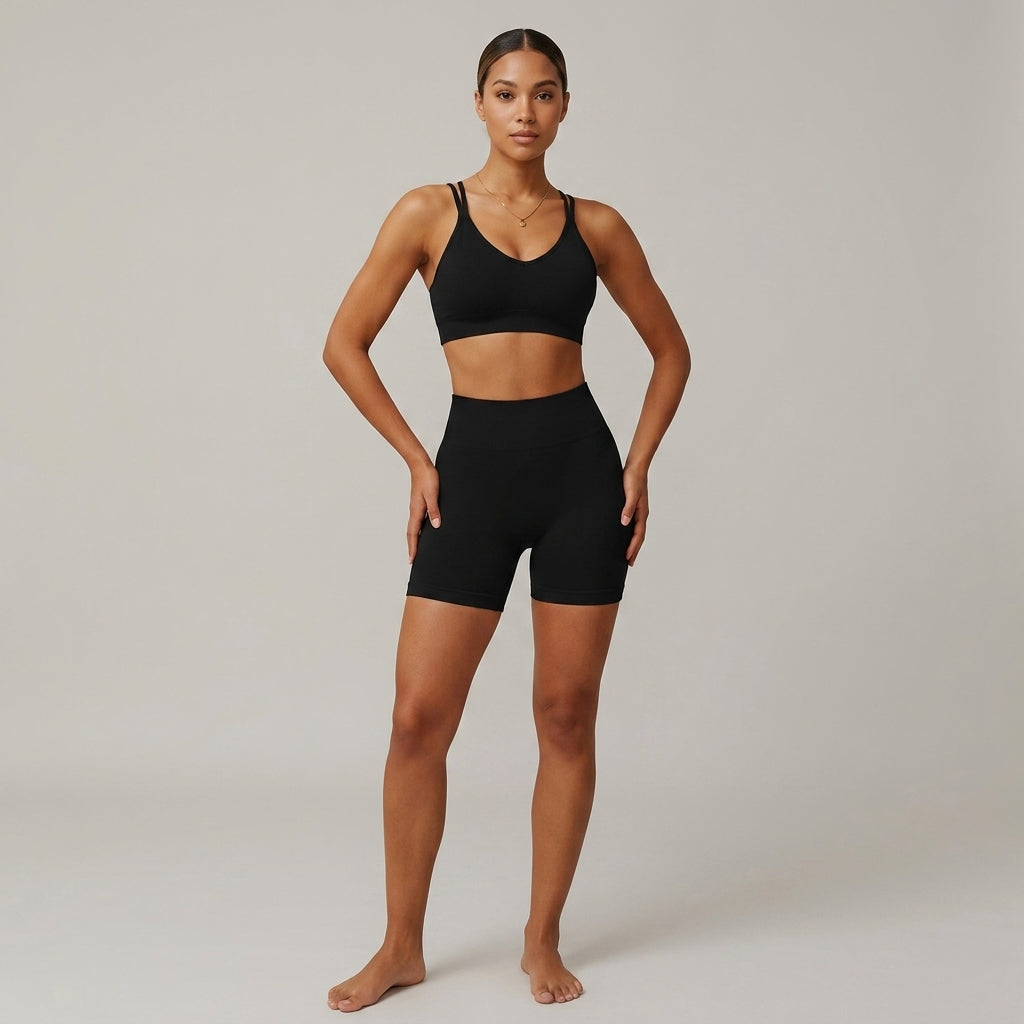 Elcevi |  Sports Set with Bike Shorts For Women