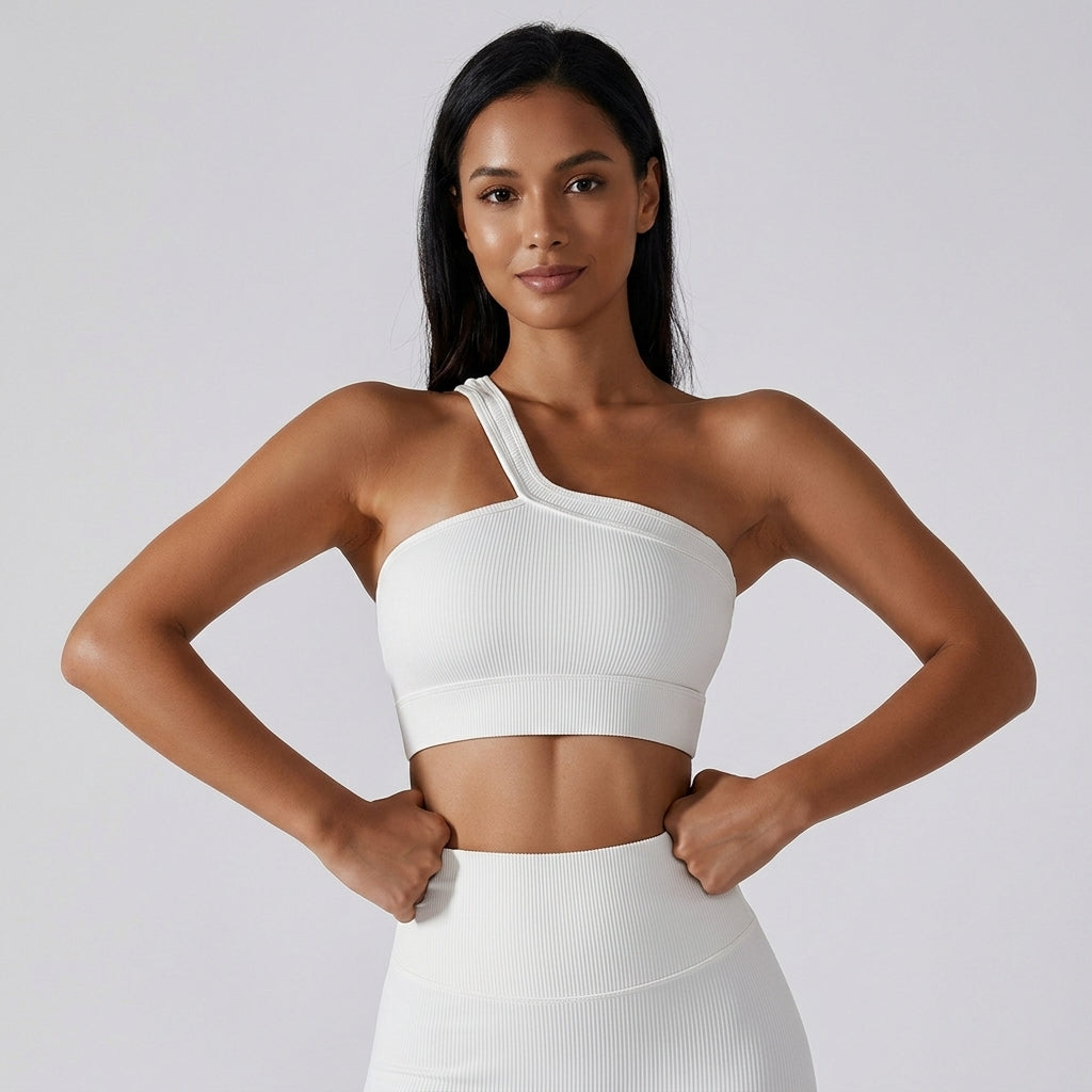 Elcevi | Sporty Set with One-Shoulder Top For Women